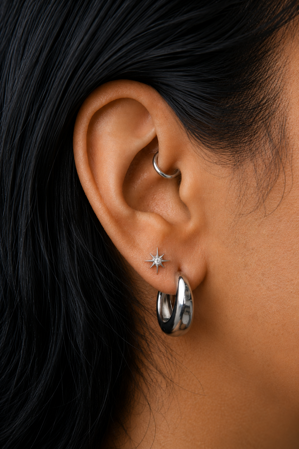 XS Silver Plain Clicker - 6mm