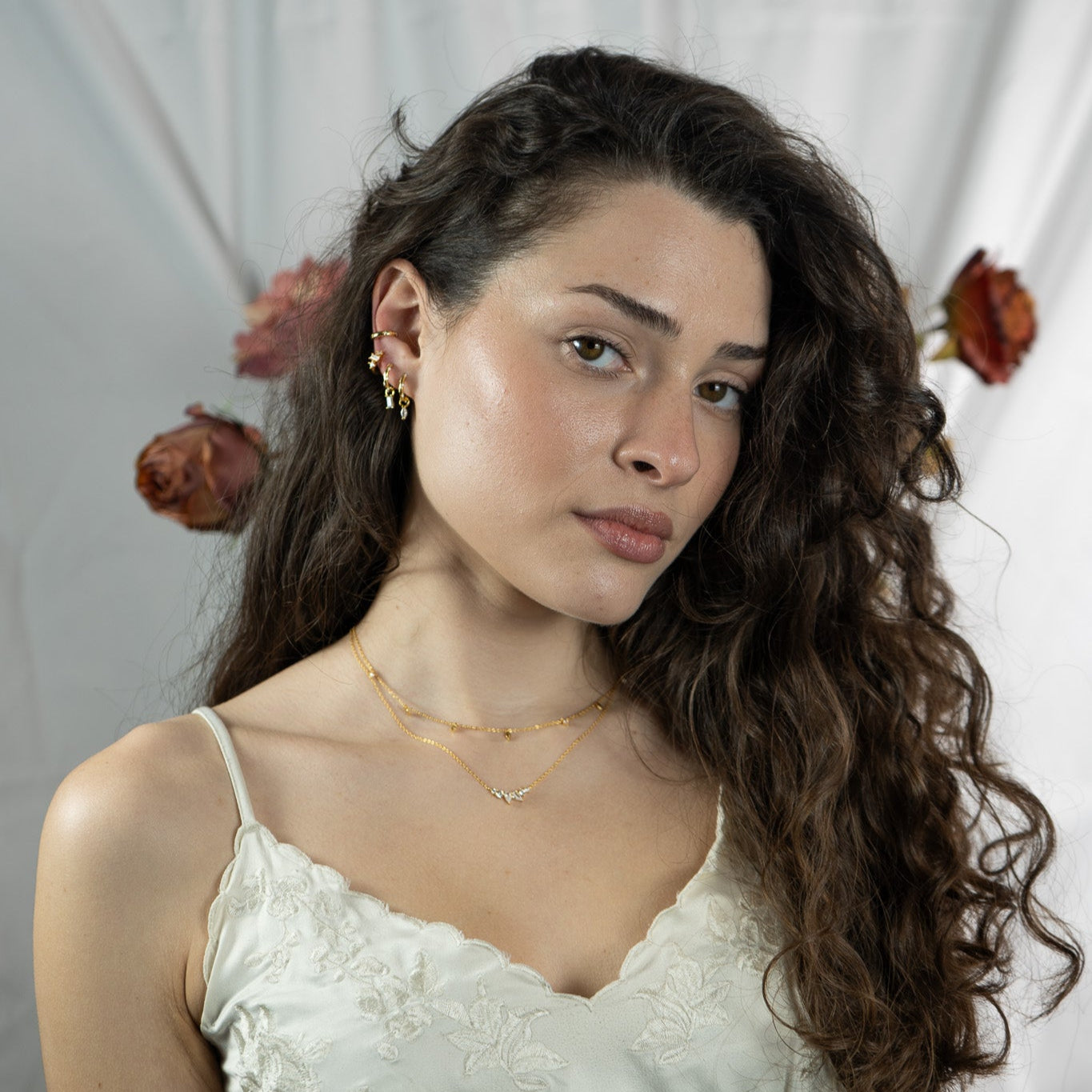 White Baguette Kohla Hoop