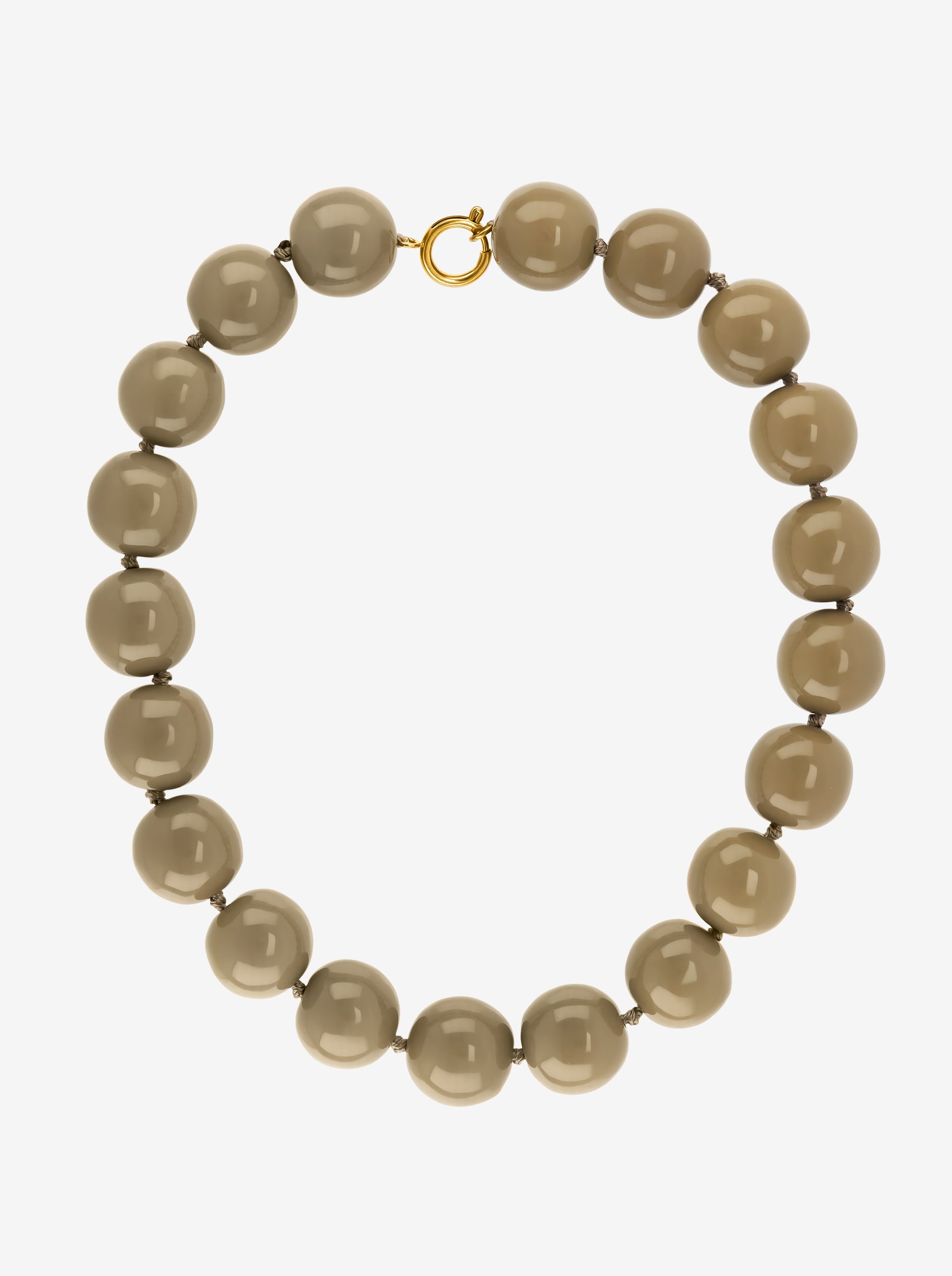 Taupe Gum ball Necklace