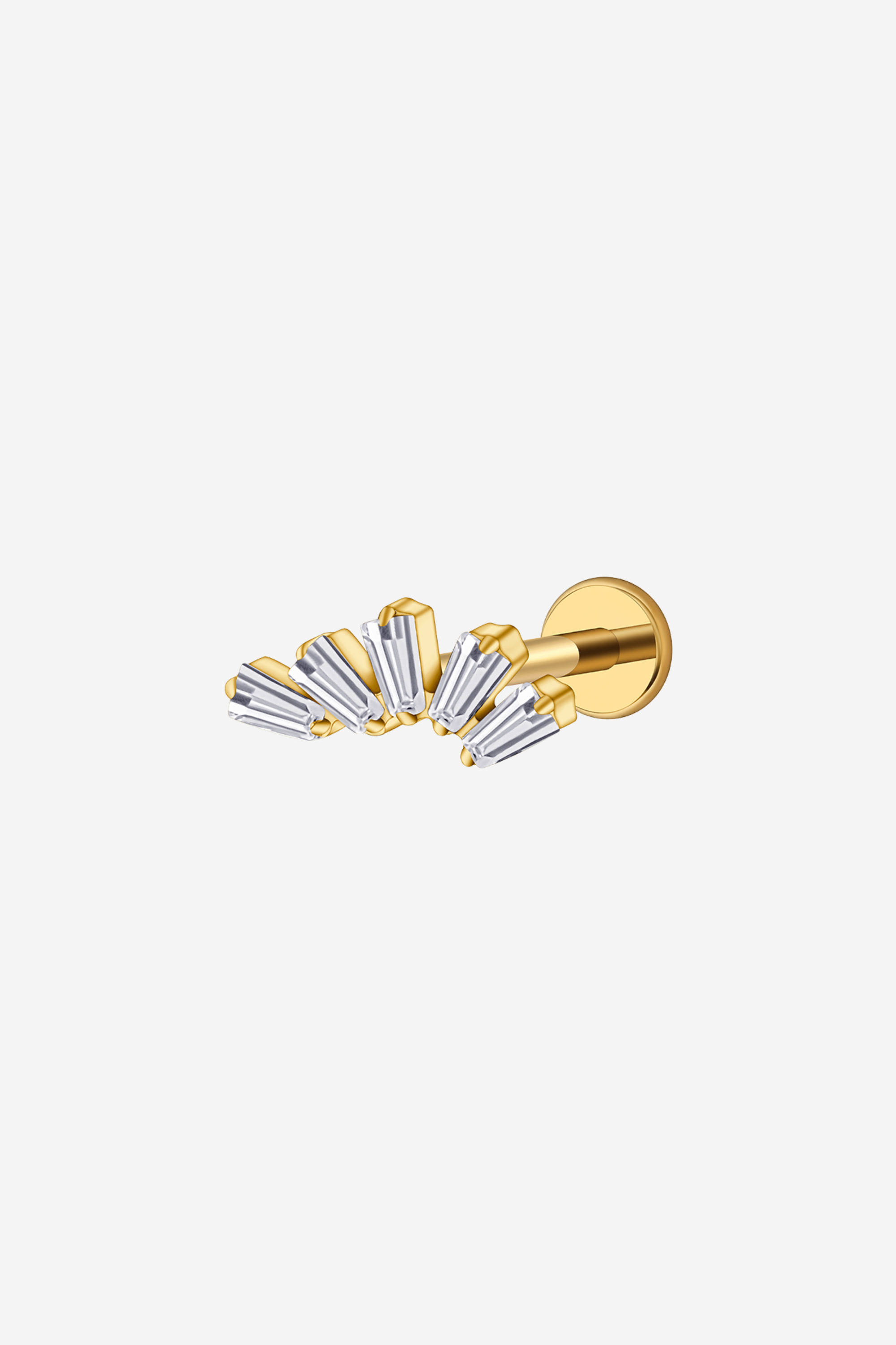 White Slope Titanium Piercing