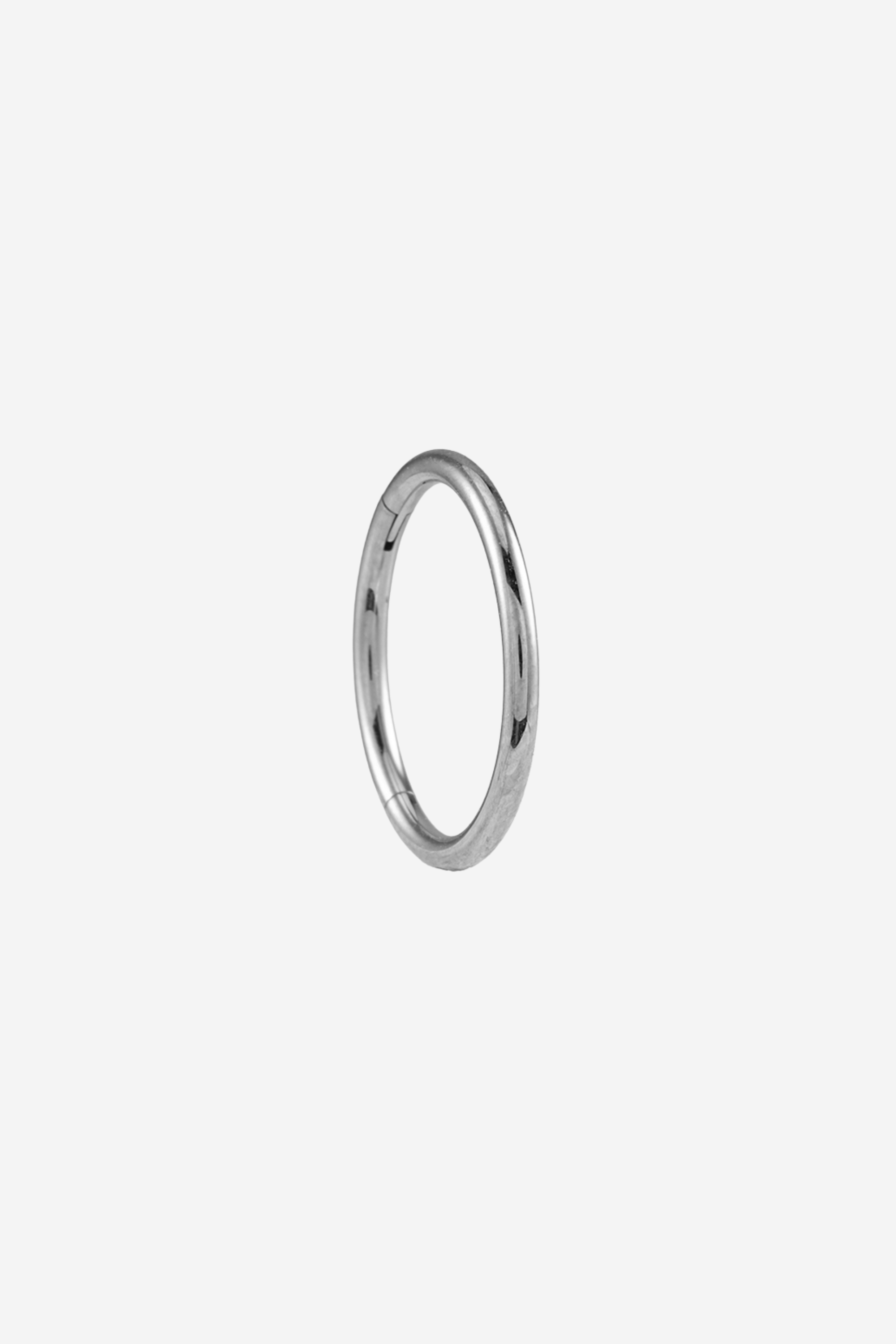 L Silver Plain Clicker - 12mm