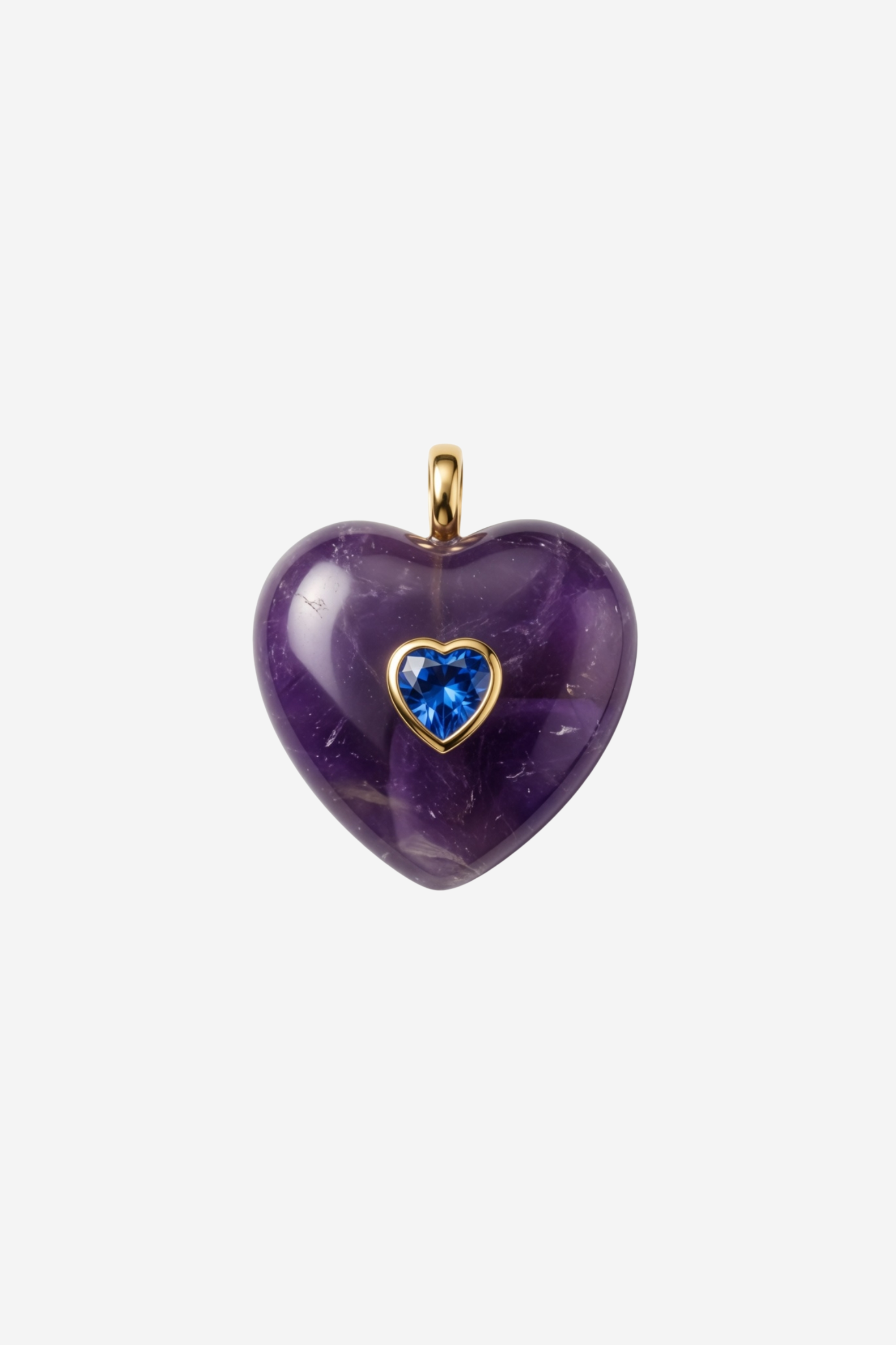 Tide Pendant - Natural Amethyst