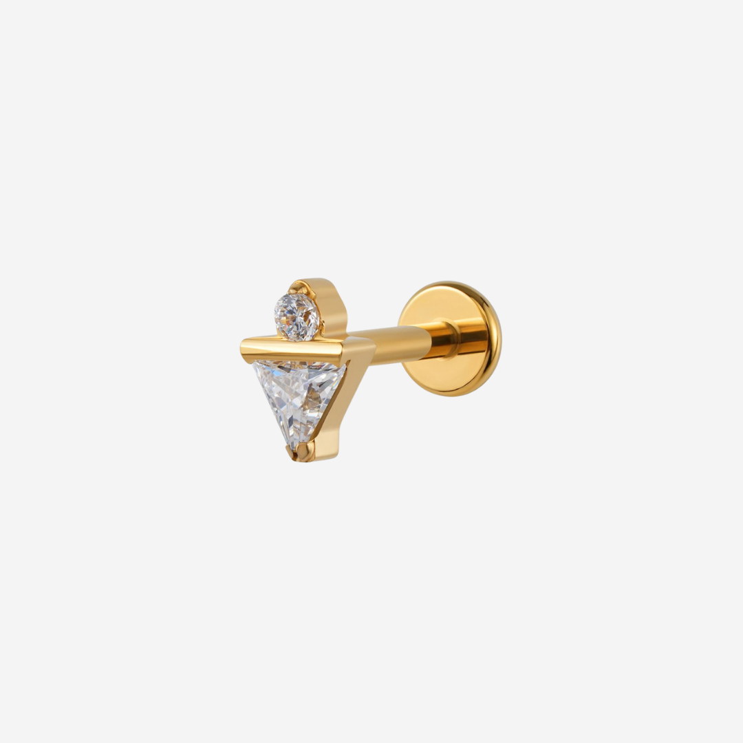 White Triomphe Titanium Piercing