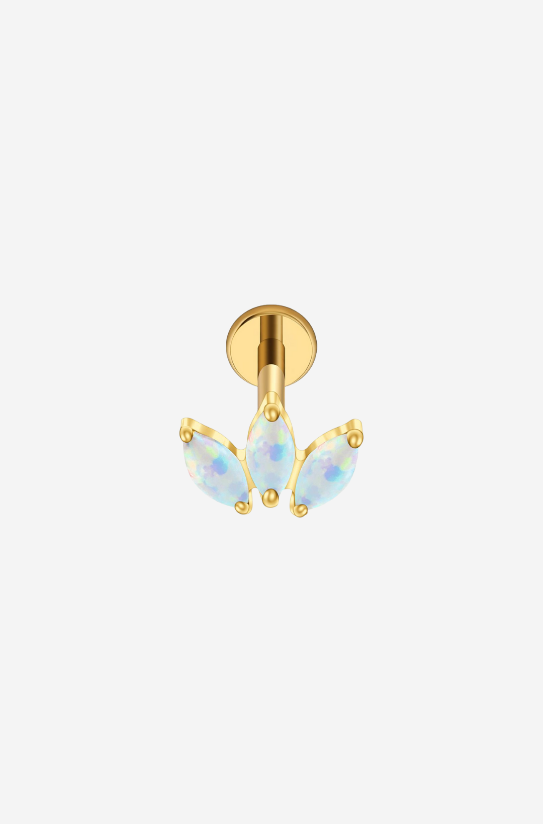 Moonstone Lotus Titanium Piercing