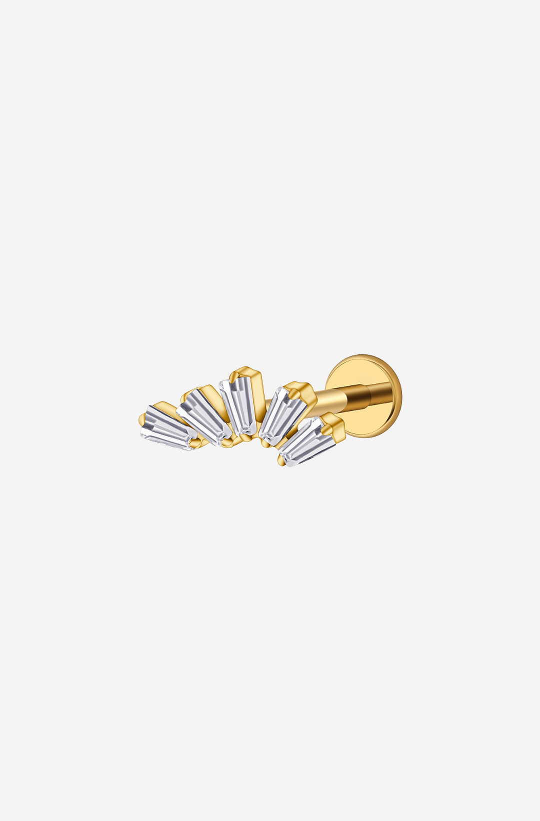 White Slope Titanium Piercing
