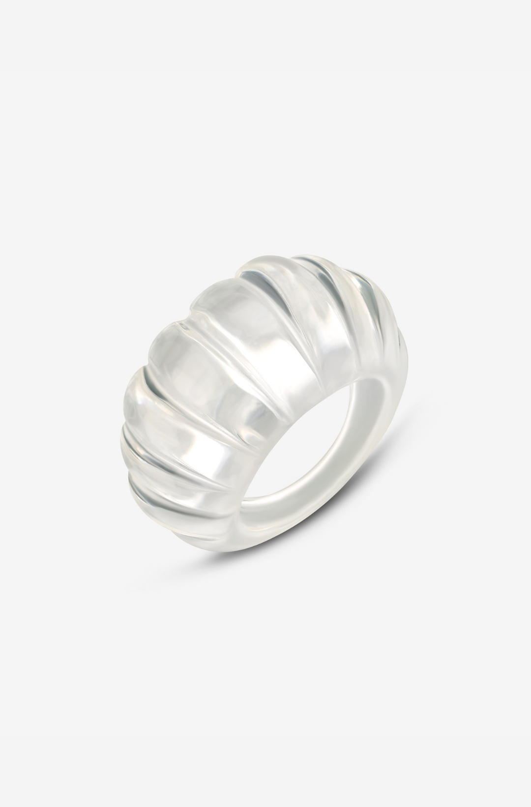 Transparent Swirl Ring