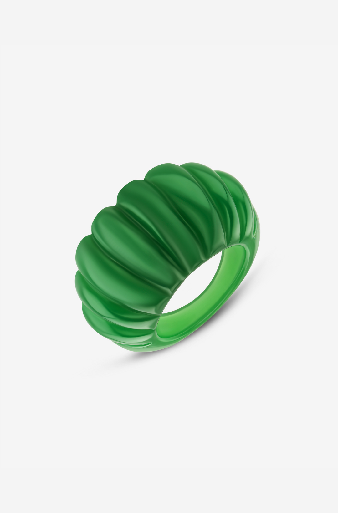 Green Swirl Ring