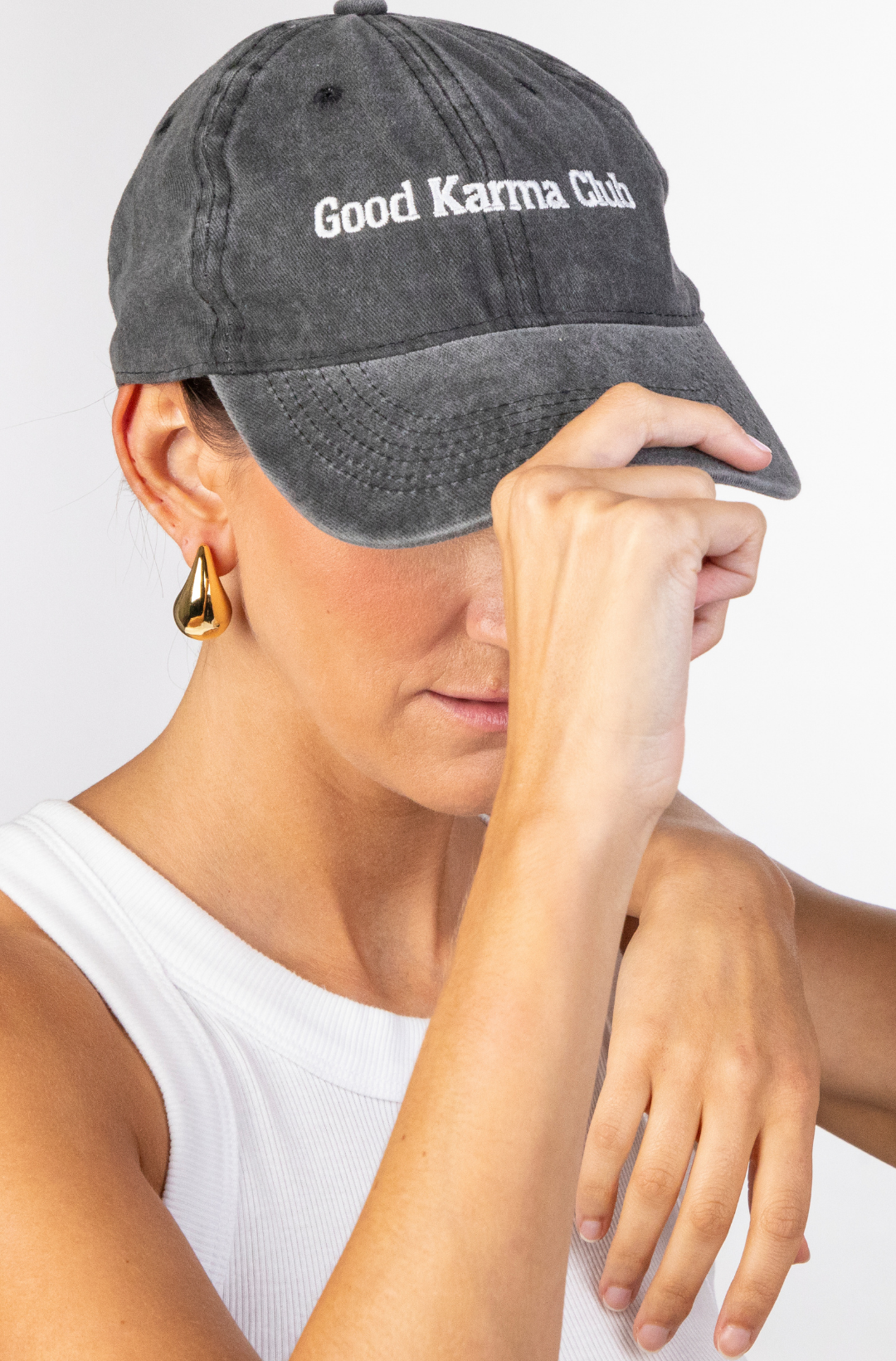 Black Good Karma Club Cap