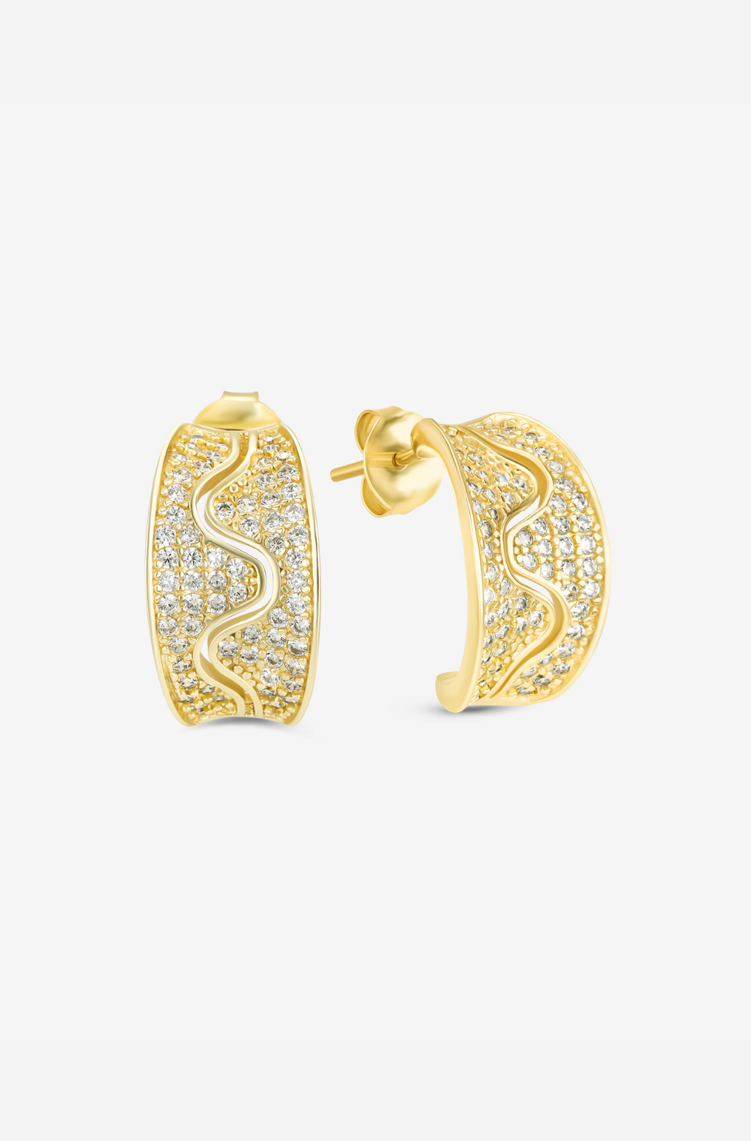 White Sprinkle Earrings - Pair