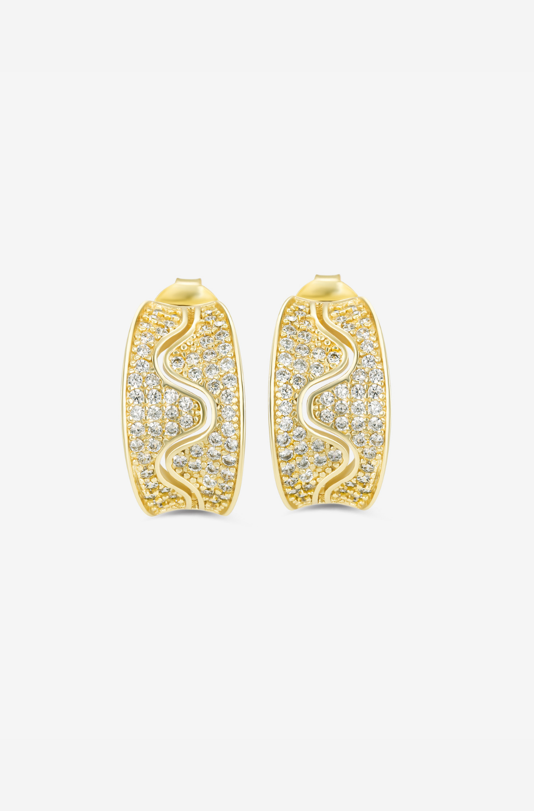 White Sprinkle Earrings - Pair