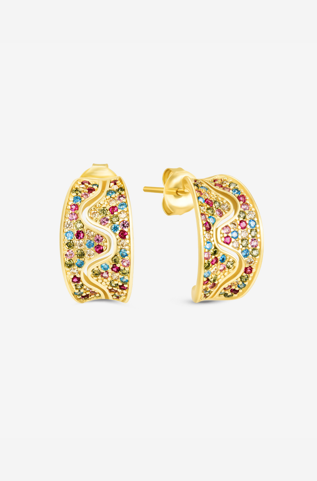 Multicolor Sprinkle Earrings - Pair