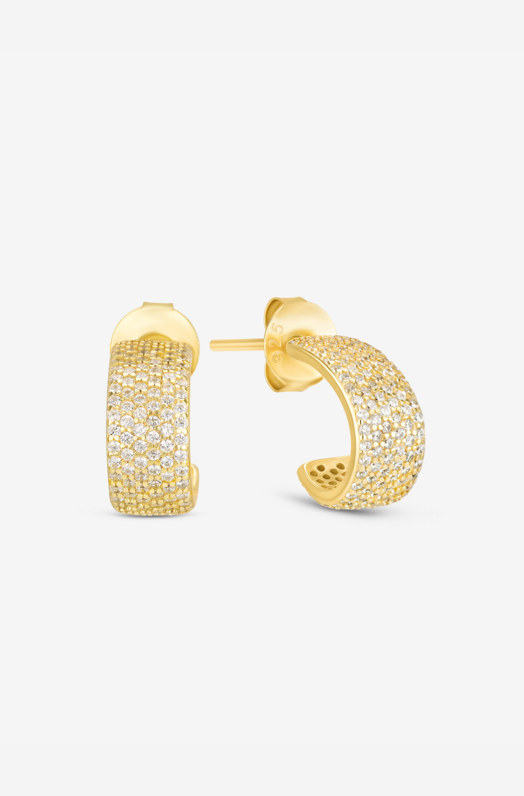 White Lush Earrings - Pair