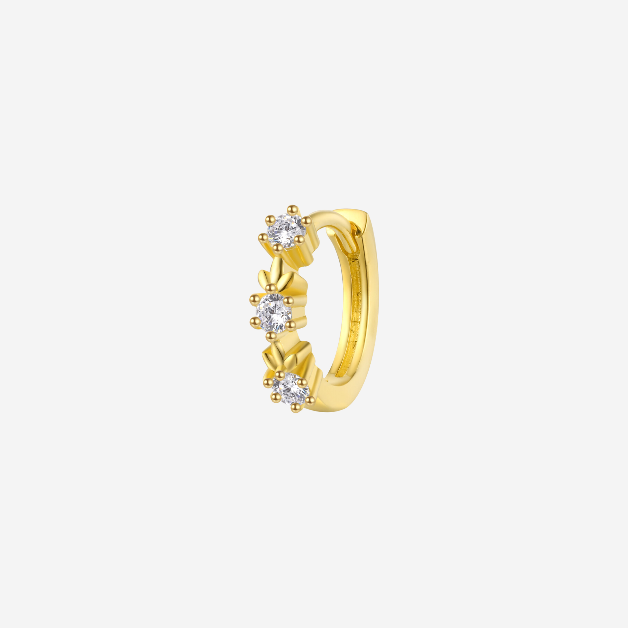 White Beatrice Hoop