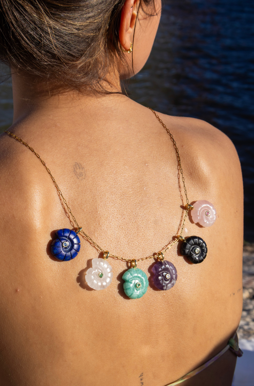 Shore Pendant - Natural Lapis Lazuli