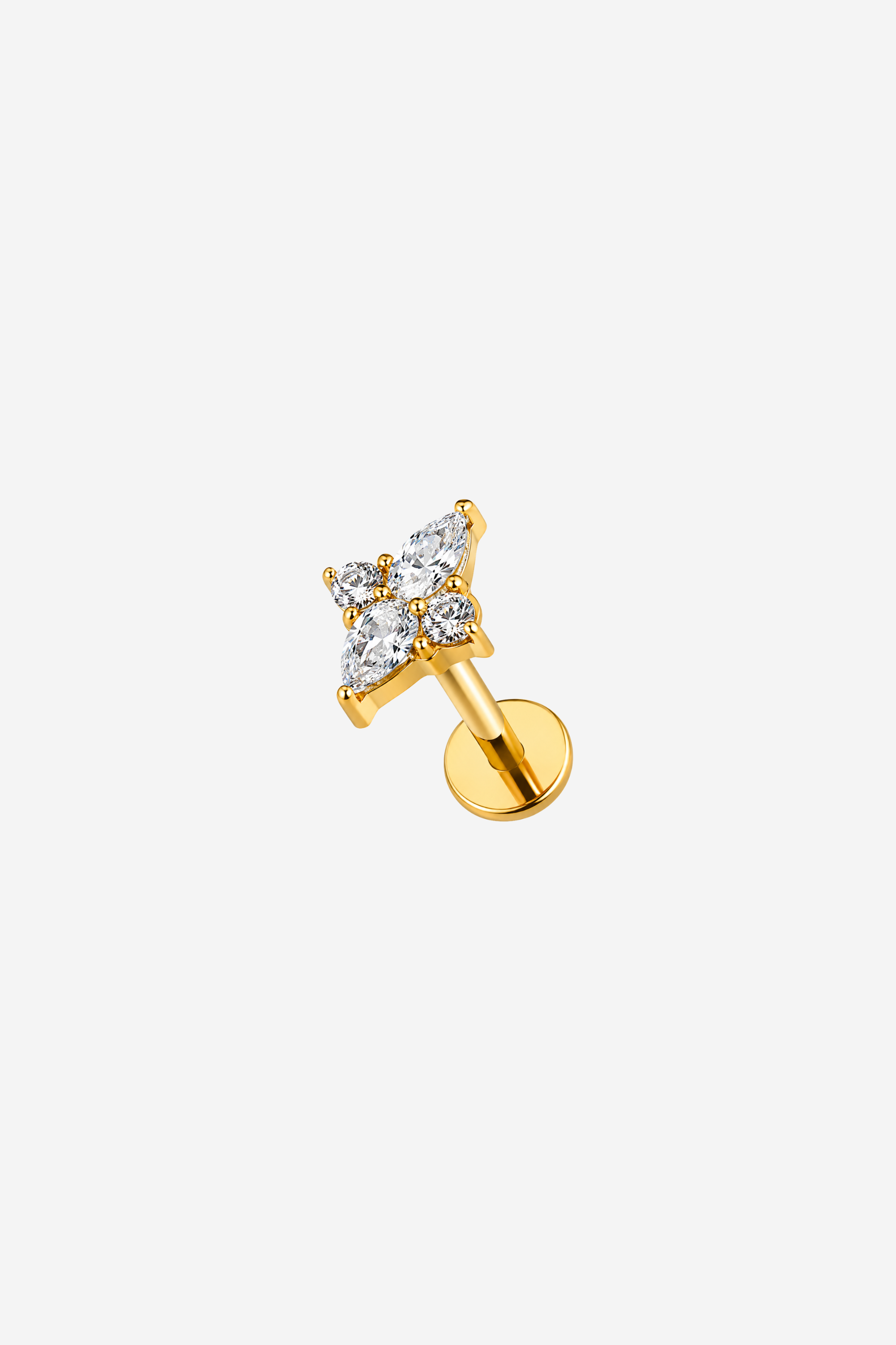 White Aaria Titanium Piercing