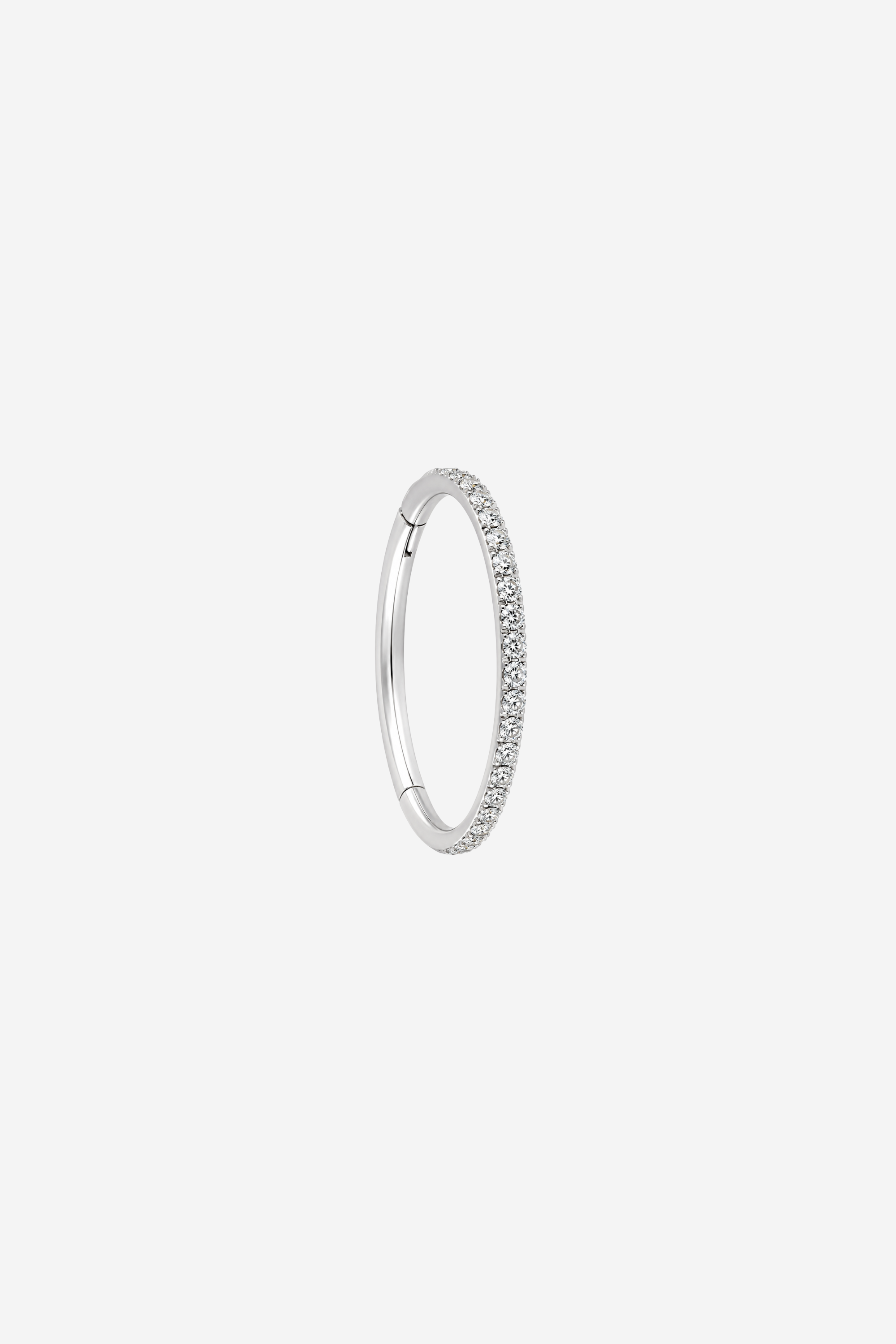 M Crystal Clicker Silver - 10mm