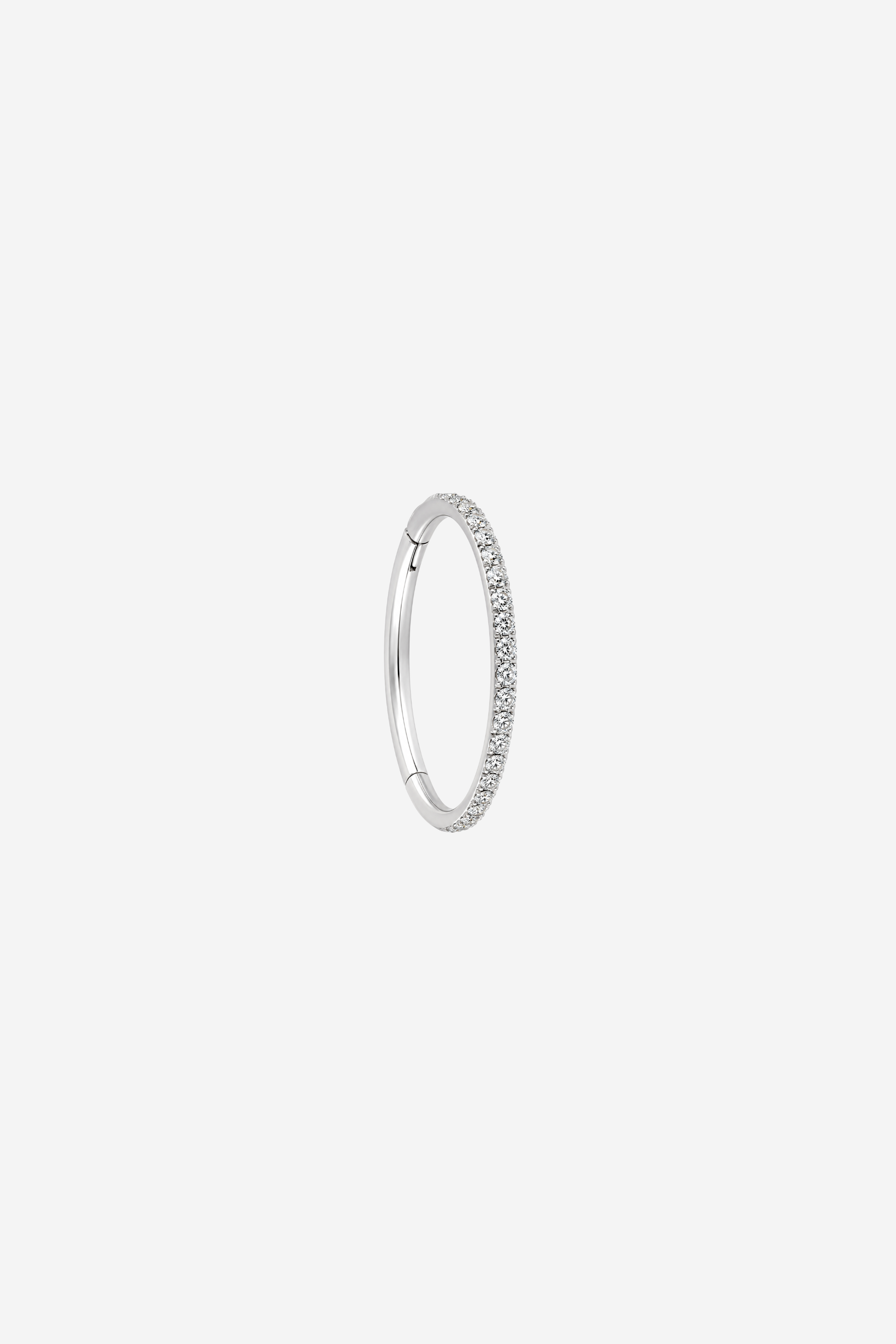 S Silver Crystal Clicker - 8mm