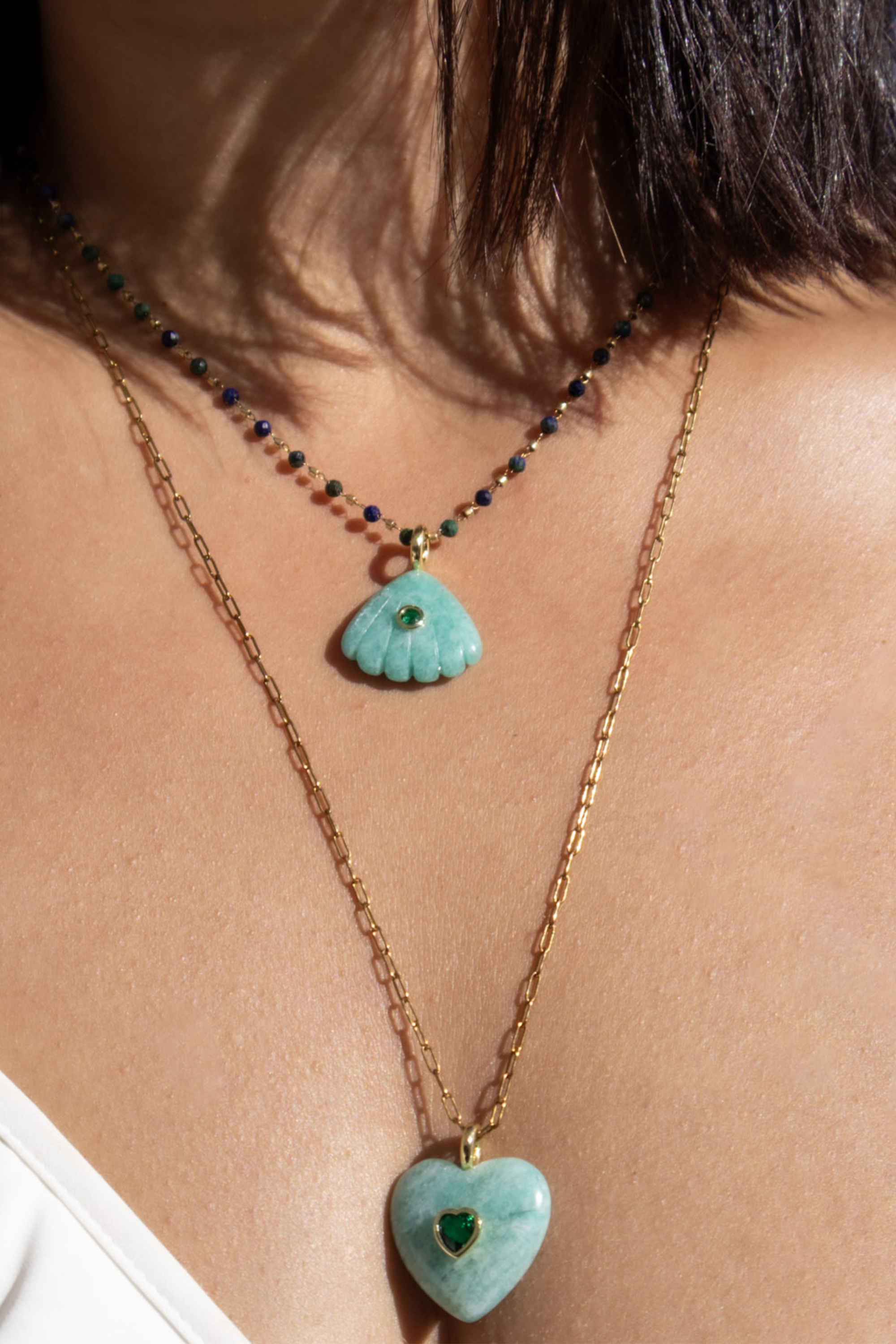 Coastal Pendant - Natural Amazonite