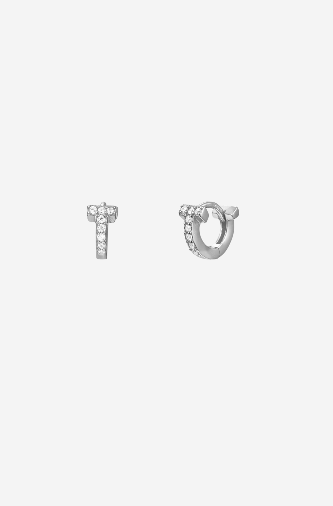 Tiana Silver Hoops 8mm - pair