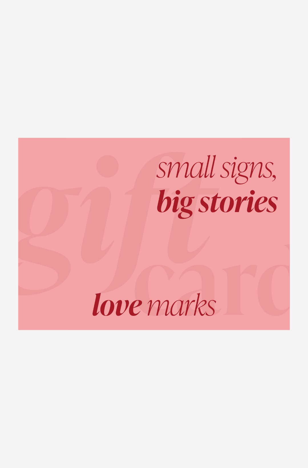 Love Mark E-Gift Card