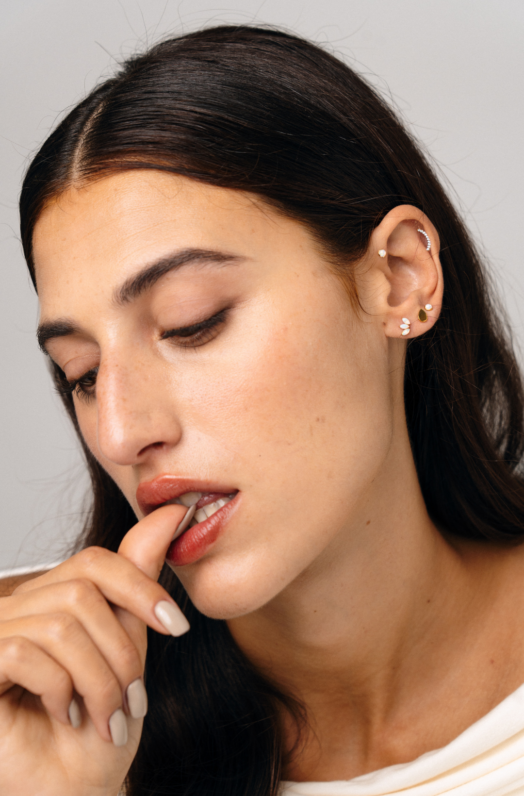 Moonstone Titanium Piercing
