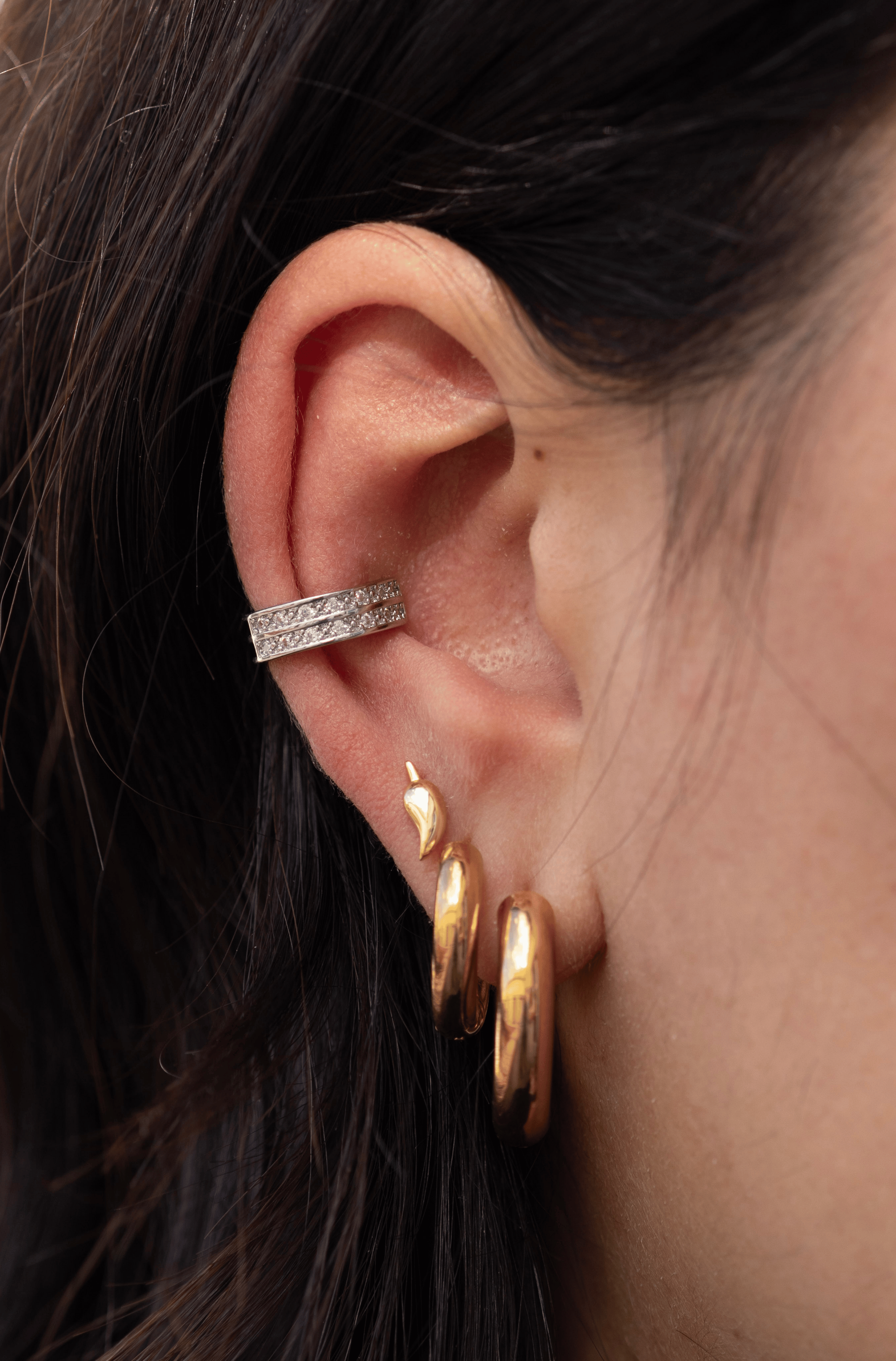 Silver Arco Earcuff