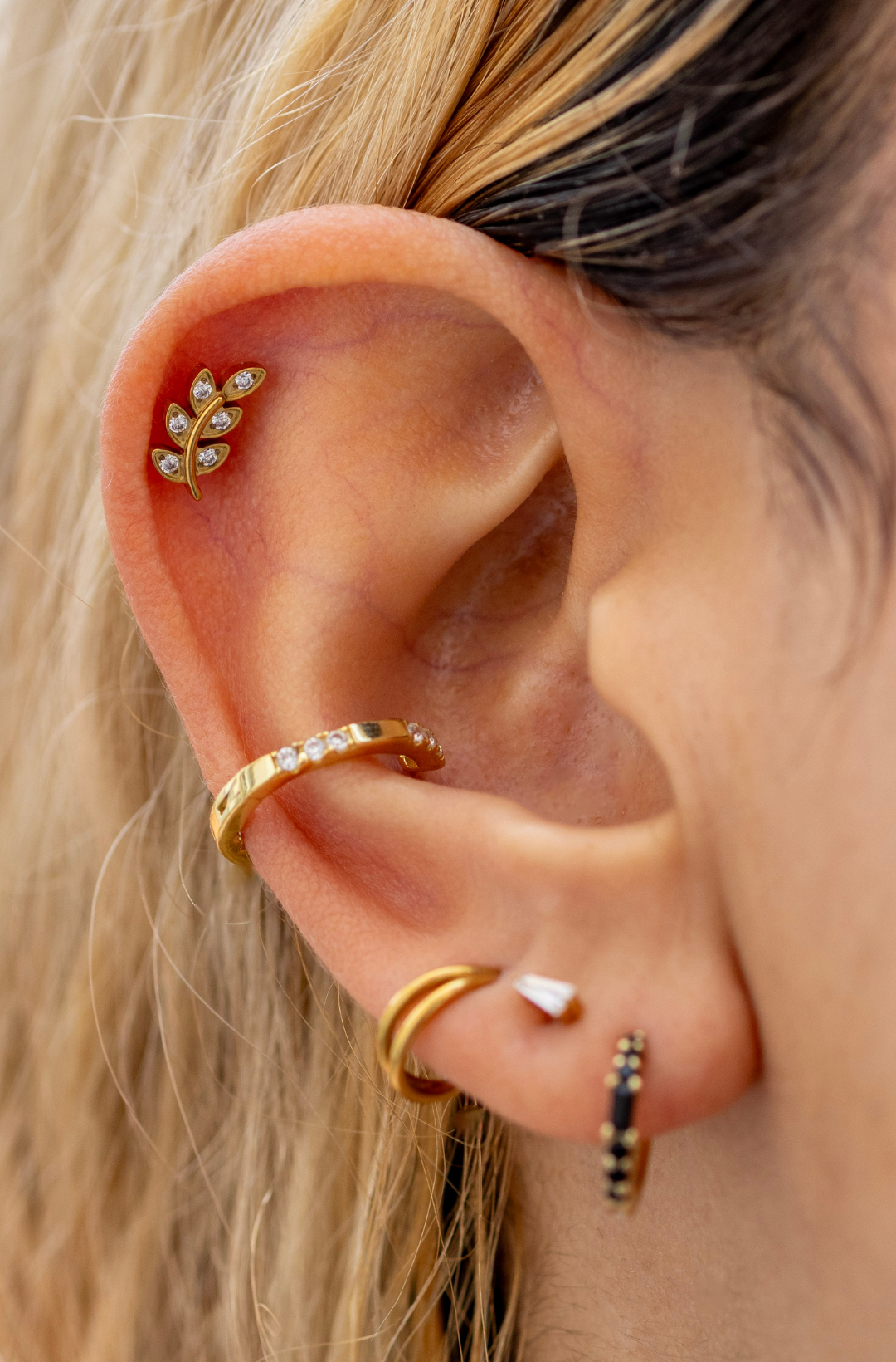 White Vine Titanium Piercing