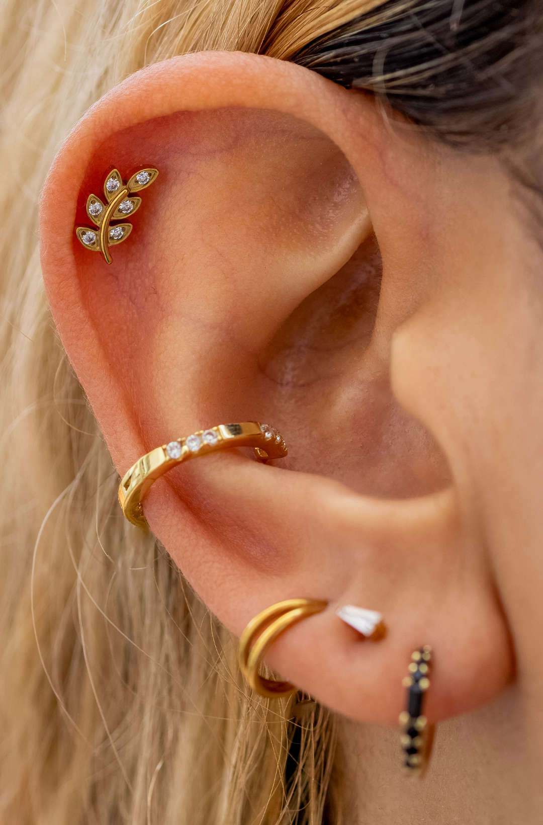 White Vine Titanium Piercing