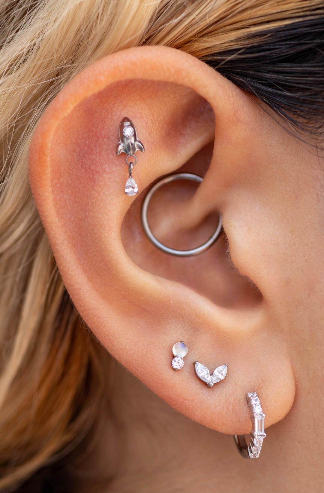 L Silver Plain Clicker - 12mm