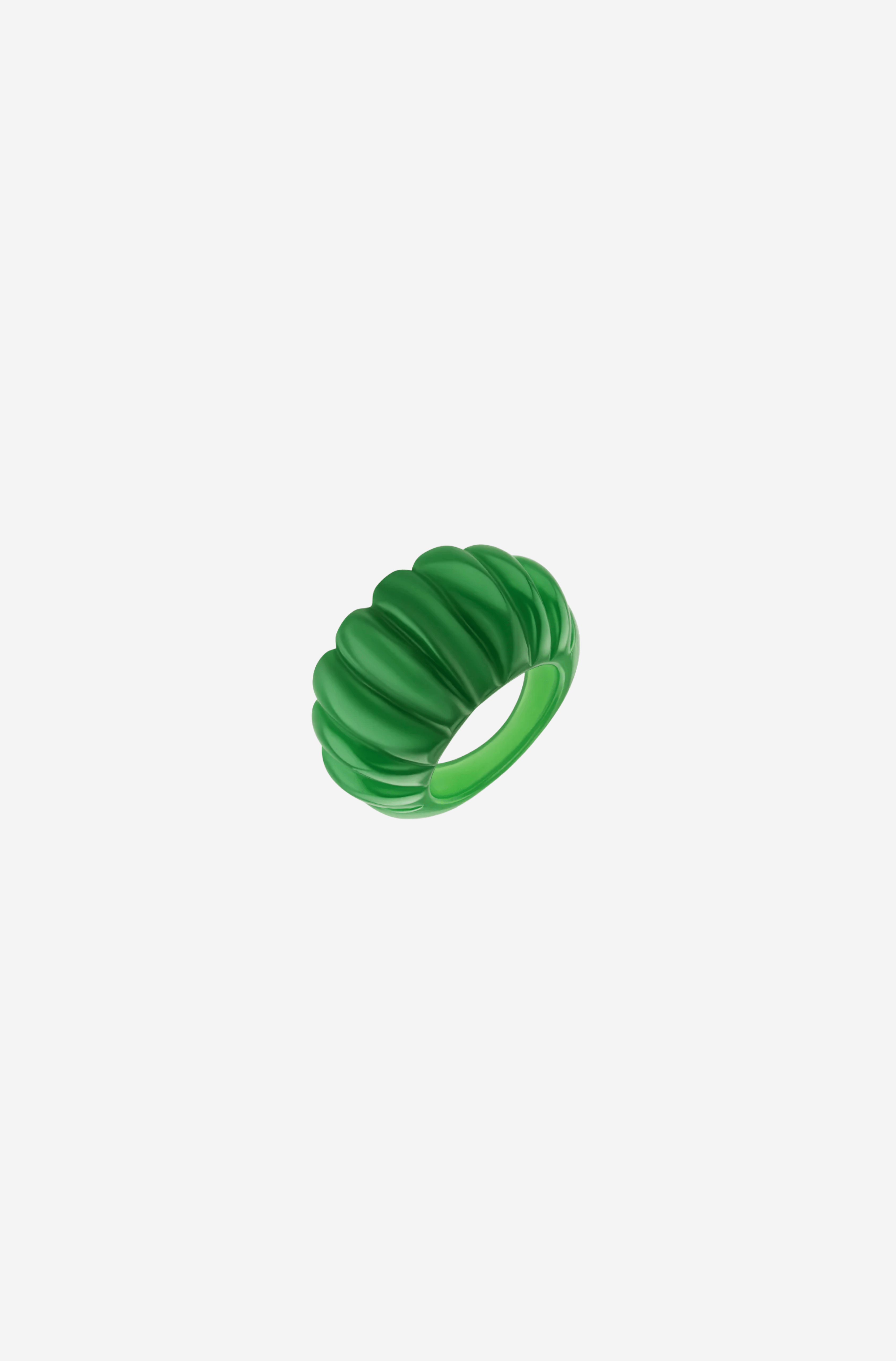 Green Swirl Ring