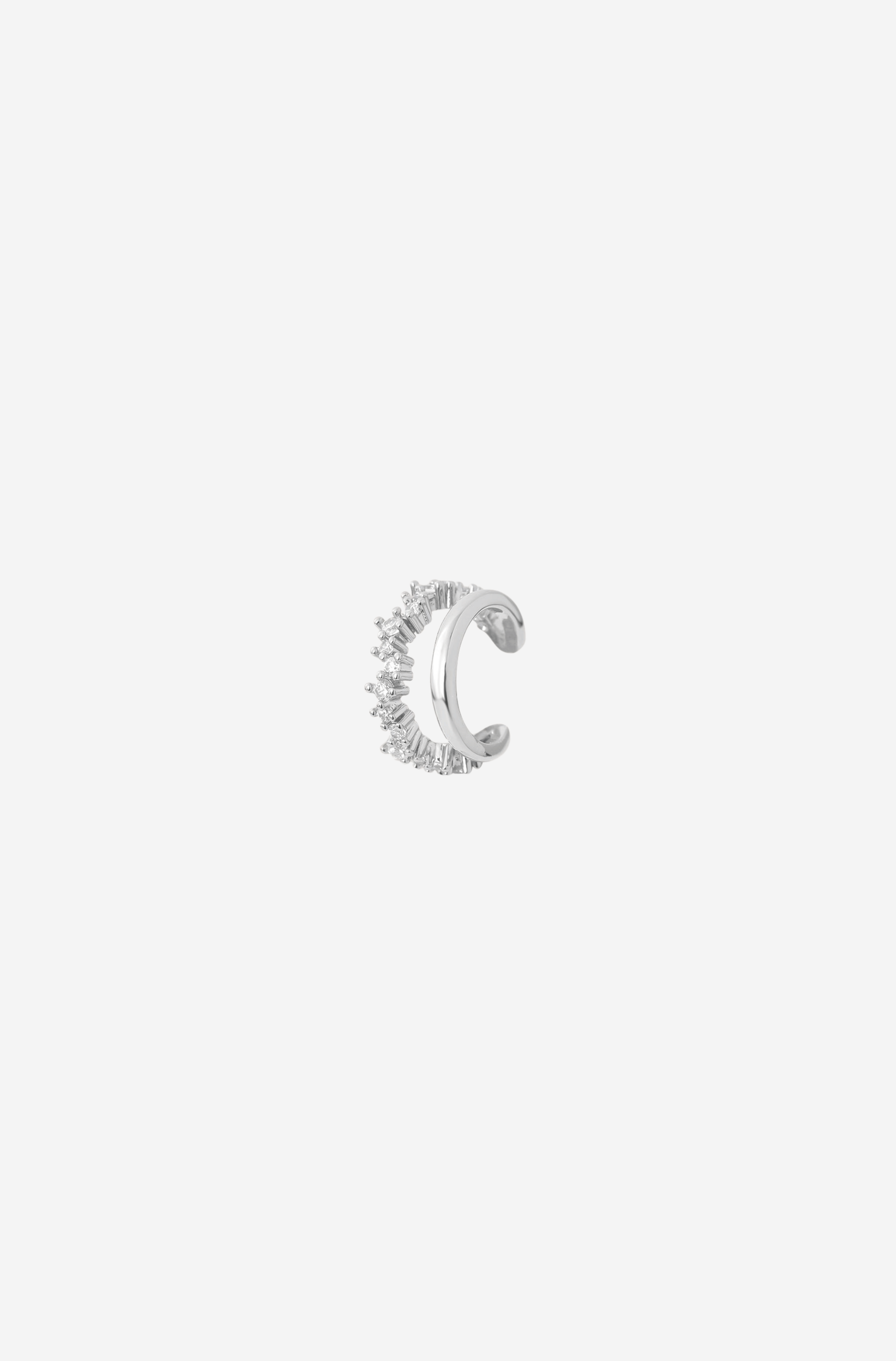 Silver Glow Earcuff