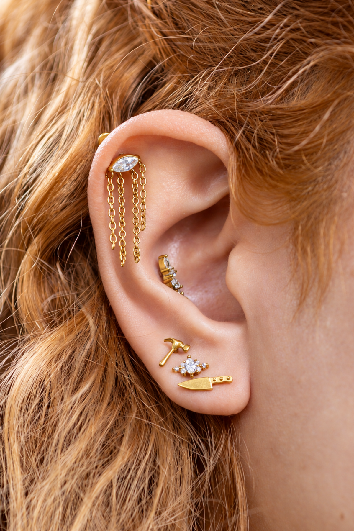 Piercing Mini Hammer em Titânio