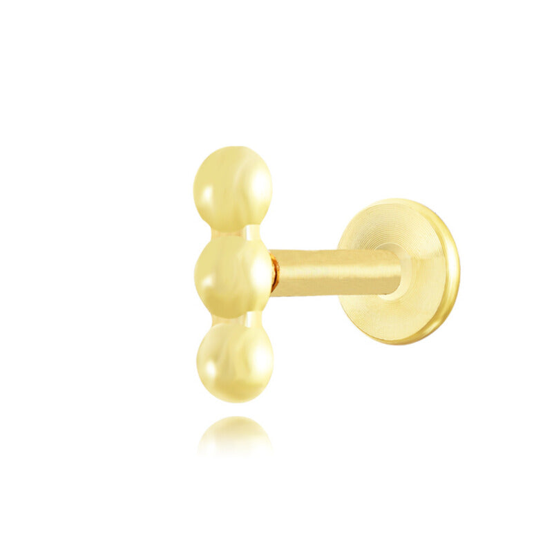 Dot Piercing in Silver Gold Plated