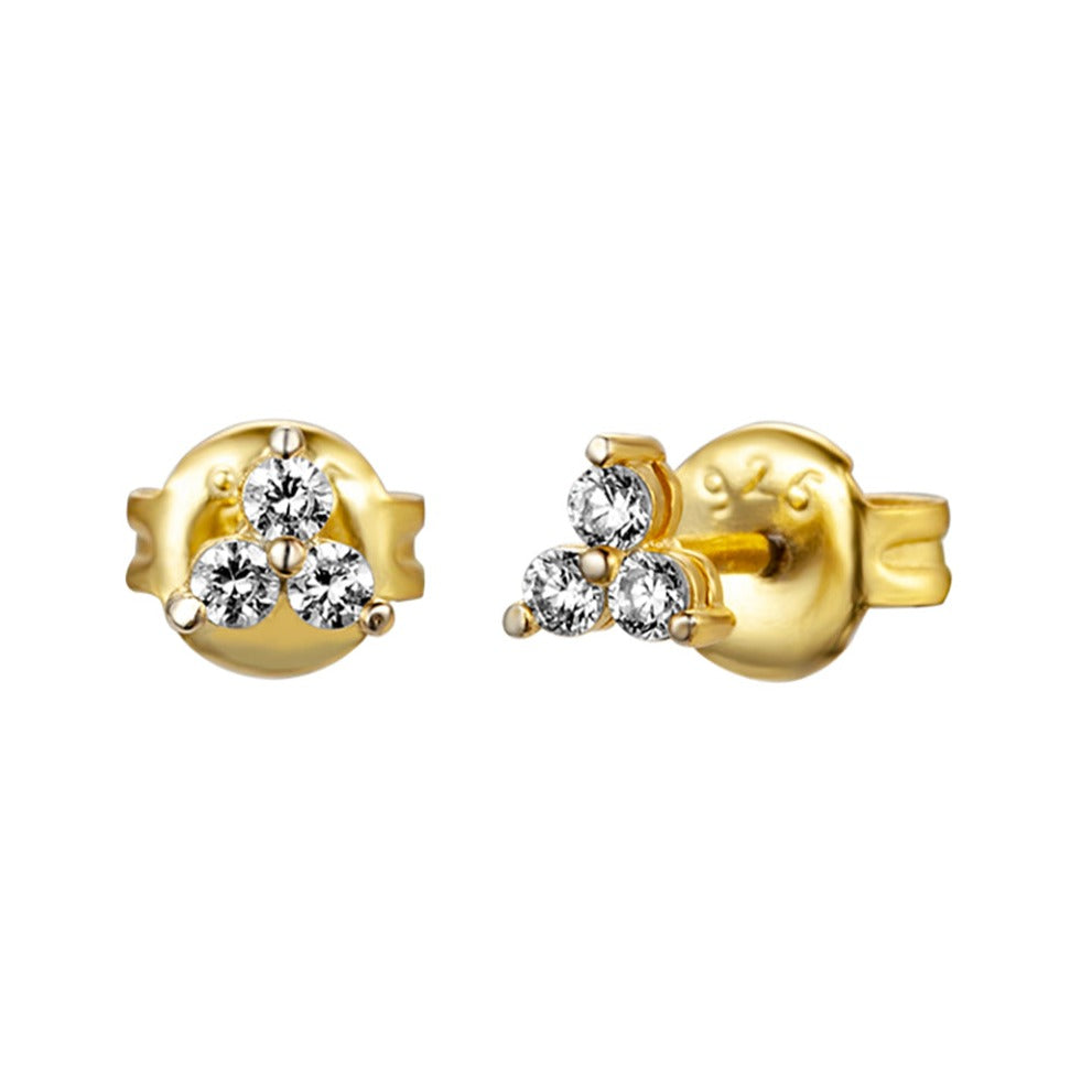 White Tri Studs